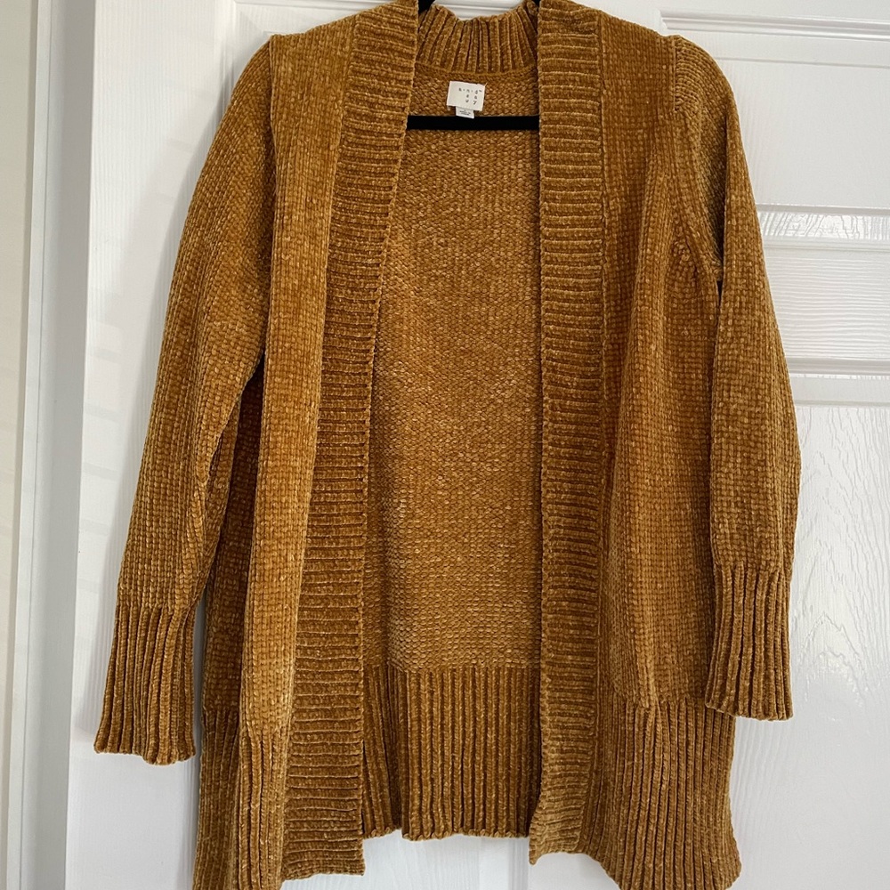 A New Day mustard yellow cardigan